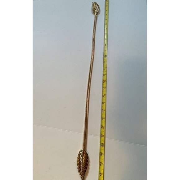 Gold-Plated Retro Metal Leaf Design Belt With Adjustable Stretch Fit - Picture 6 of 6